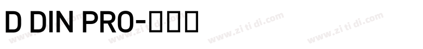 D DIN PRO字体转换